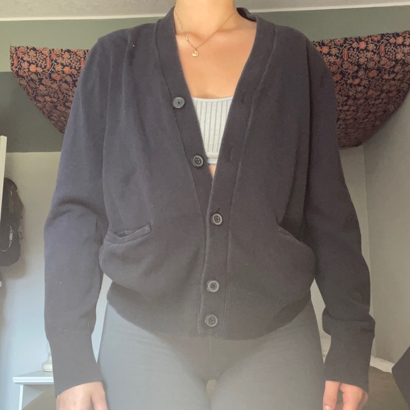 Navy Blue Tommy Hilfiger Cardigan - Picture 2 of 6